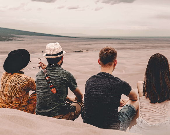 Friends on a Beach